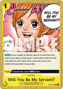 Will You Be My Servant? (EB03-060) (V.1) - Heroines Edition (Common) [EB03-060]