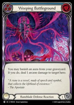 Weeping Battleground (Blue) (Regular) - Compendium Of Rathe (Common) [PEN-105]