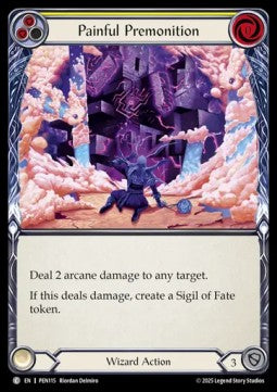 Painful Premonition (Yellow) (Rainbow Foil) - Compendium Of Rathe (Common) [PEN-115]