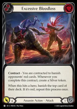 Excessive Bloodloss (Yellow) (Rainbow Foil) - Compendium Of Rathe (Common) [PEN-145] Hoofdafbeelding