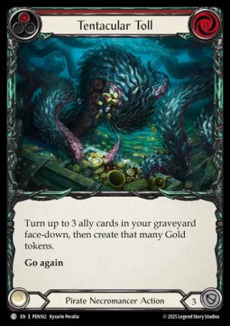 Tentacular Toll (Red) (Rainbow Foil) - Compendium Of Rathe (Common) [PEN-162]