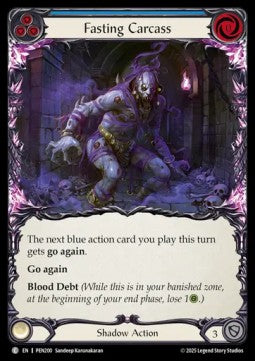 Fasting Carcass (Blue) (Rainbow Foil) - Compendium Of Rathe (Common) [PEN-200] Hoofdafbeelding