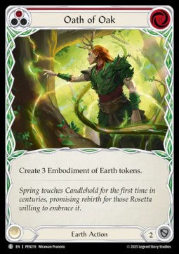 Oath of Oak (Red) (Regular) - Compendium Of Rathe (Common) [PEN-219] Hoofdafbeelding
