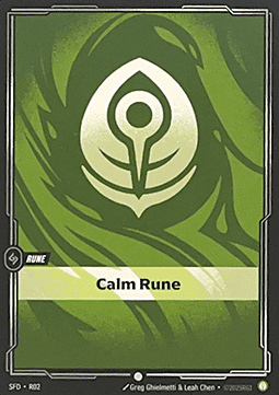 Calm Rune (V.1 - Common) - Spiritforged (Common) [SFD-R02] Hauptbild