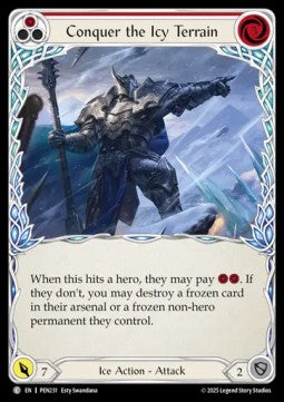 Conquer the Icy Terrain (Red) (Regular) - Compendium Of Rathe (Common) [PEN-231] Main image