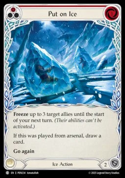 Put on Ice (Red) (Rainbow Foil) - Compendium Of Rathe (Common) [PEN-234] Hoofdafbeelding
