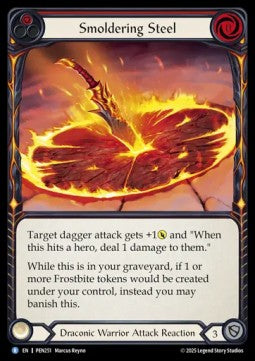 Smoldering Steel (Rainbow Foil) - Compendium Of Rathe (Rare) [PEN-251] Main image