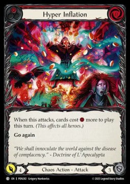 Hyper Inflation (Red) (Rainbow Foil) - Compendium Of Rathe (Common) [PEN-282] Hoofdafbeelding