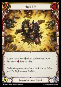 Hulk Up (Yellow) (Rainbow Foil) - Compendium Of Rathe (Common) [PEN-292] Hoofdafbeelding