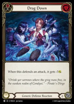 Drag Down (Red) (Regular) - Compendium Of Rathe (Common) [PEN-331] Hauptbild