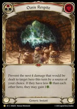 Oasis Respite (Red) (Regular) - Compendium of Rathe - Antiquity Pack (Common) [ANQ-035] Immagine principale del prodotto