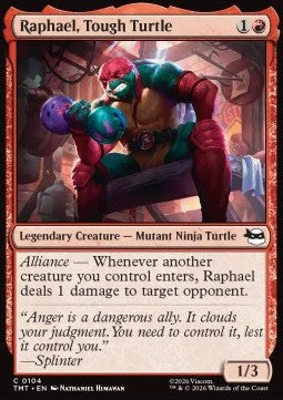 Raphael, Tough Turtle - Teenage Mutant Ninja Turtles (Common) [TMT-104] Imagen principal del producto