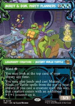 Mikey & Don, Party Planners - Teenage Mutant Ninja Turtles: Extras (Rare) [XTMT-246] Hauptbild