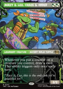 Mikey & Leo, Chaos & Order (V.2) - Teenage Mutant Ninja Turtles: Extras (Rare) [XTMT-247] Hauptbild