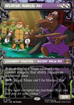 Splinter, Radical Rat - Teenage Mutant Ninja Turtles: Extras (Rare) [XTMT-251] Imagen principal del producto
