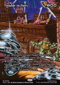 Trouble in Pairs - Teenage Mutant Ninja Turtles: Source Material Cards (Mythic) [PZA-3] Immagine principale del prodotto