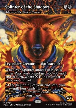 Ashcoat of the Shadow Swarm - Teenage Mutant Ninja Turtles: Source Material Cards (Mythic) [PZA-6] Immagine principale del prodotto