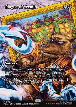 Plague of Vermin - Teenage Mutant Ninja Turtles: Source Material Cards (Mythic) [PZA-7] Immagine principale del prodotto