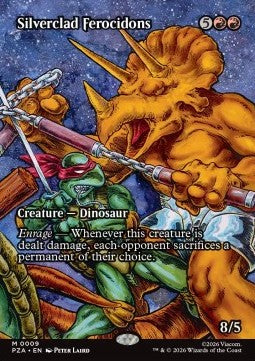 Silverclad Ferocidons - Teenage Mutant Ninja Turtles: Source Material Cards (Mythic) [PZA-9] Immagine principale del prodotto