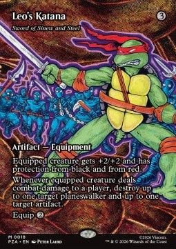 Sword of Sinew and Steel - Teenage Mutant Ninja Turtles: Source Material Cards (Mythic) [PZA-18] Immagine principale del prodotto