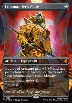Commander's Plate - Commander: Teenage Mutant Ninja Turtles: Extras (Mythic) [XTMC-135] Main image