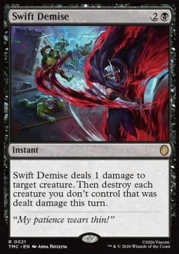 Swift Demise - Commander: Teenage Mutant Ninja Turtles (Rare) [TMC-21] Hauptbild