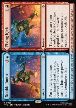 Double Jump // Flying Kick - Commander: Teenage Mutant Ninja Turtles (Rare) [TMC-35] Hauptbild