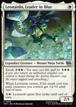 Leonardo, Leader in Blue - Teenage Mutant Ninja Turtles (Uncommon) [TMT-16] Imagen principal del producto