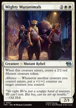Mighty Mutanimals - Teenage Mutant Ninja Turtles (Uncommon) [TMT-21] Imagen principal del producto