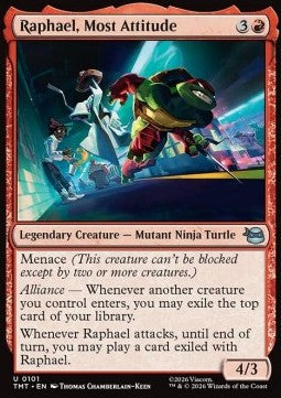 Raphael, Most Attitude - Teenage Mutant Ninja Turtles (Uncommon) [TMT-101] Image principale du produit