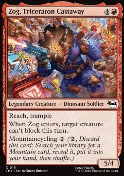 Zog, Triceraton Castaway - Teenage Mutant Ninja Turtles (Common) [TMT-111] Image principale du produit