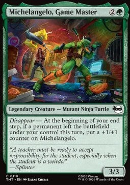 Michelangelo, Game Master - Teenage Mutant Ninja Turtles (Common) [TMT-118] Immagine principale del prodotto