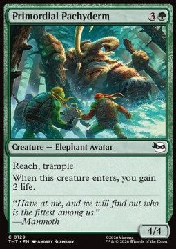 Primordial Pachyderm - Teenage Mutant Ninja Turtles (Common) [TMT-129] Imagen principal del producto