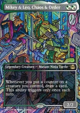 Mikey & Leo, Chaos & Order (V.1) - Teenage Mutant Ninja Turtles: Extras (Rare) [XTMT-200] Imagen principal del producto