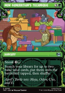 New Generation's Technique - Teenage Mutant Ninja Turtles: Extras (Uncommon) [XTMT-240] Immagine principale del prodotto
