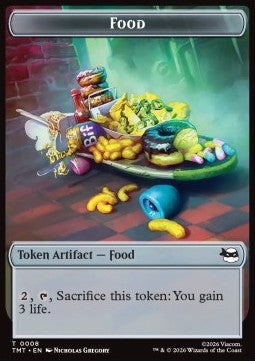 Food Token // Robot Token (A 1/1) - Teenage Mutant Ninja Turtles: Tokens (Token) [TTMT-T 8/10]