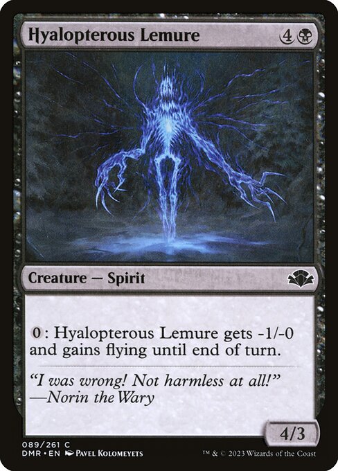 Hyalopterous Lemure – Dominaria Remastered (DMR-89) Magic: The Gathering card Imagen principal del producto