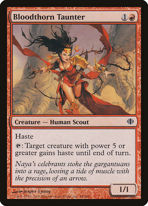 Bloodthorn Taunter – Shards of Alara (ALA-94) Magic: The Gathering card Hoofdafbeelding