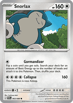 Snorlax - Perfect Order (Common) [POR-063] Imagen principal del producto