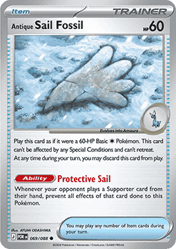 Antique Sail Fossil - Perfect Order (Common) [POR-069] Imagen principal del producto
