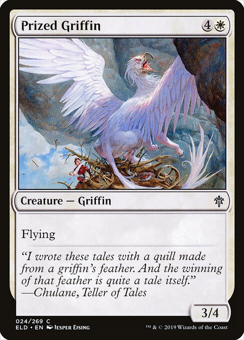 Prized Griffin – Throne of Eldraine (ELD-24) Magic: The Gathering card