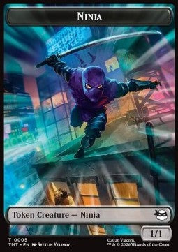 Ninja Token (B 1/1) // Copy Token - Teenage Mutant Ninja Turtles: Tokens (Token) [TTMT-T 5/1] Image principale du produit