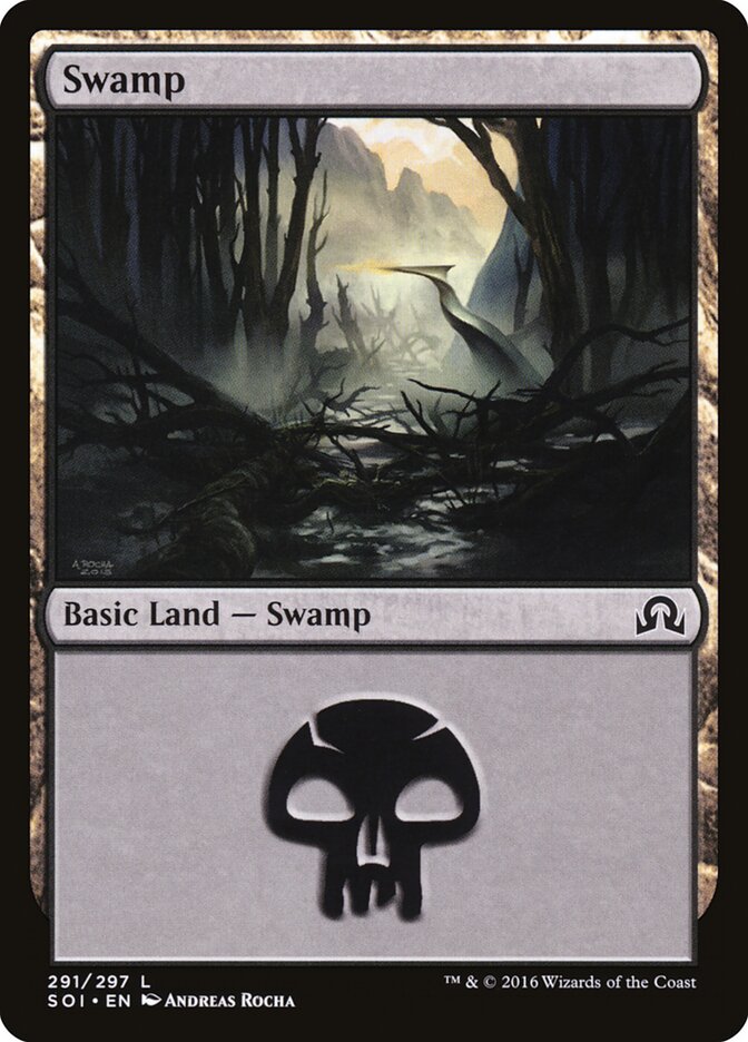 Swamp (V.3) - Shadows over Innistrad (Land) [SOI-291]