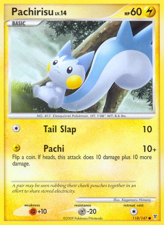 Pokémon-kaart Pachirisu LV.14 118/147 Common uit de set Supreme Victors Main image