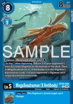 MegaSeadramon (X Antibody) (BT20-026) - Premium Bandai Products (Alternative Art) [PB-XX-BT20-026] Main image