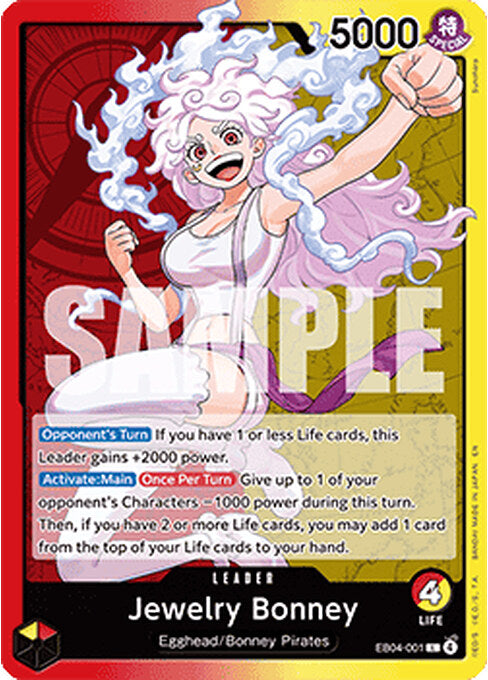 Jewelry Bonney — Adventure on Kami’s Island (OP15-EB04-001) One Piece card Hoofdafbeelding