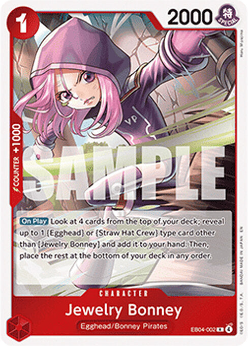 Jewelry Bonney — Adventure on Kami’s Island (OP15-EB04-002) One Piece card Imagen principal del producto