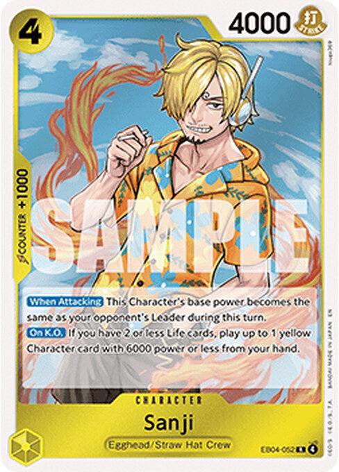 Sanji — Adventure on Kami’s Island (OP15-EB04-052) One Piece card Hauptbild