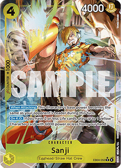 Sanji — Adventure on Kami’s Island (OP15-EB04-052) One Piece card Imagen principal del producto