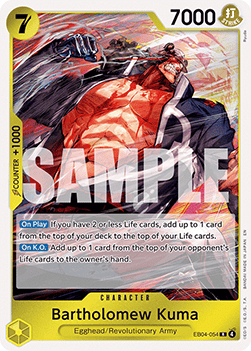 Bartholomew Kuma (EB04-054) - Adventure on Kami’s Island (Rare) [OP15-EB04-054] Immagine principale del prodotto